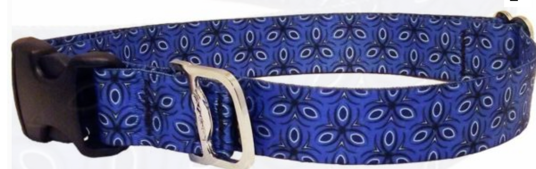 Collar - LG, Ecoweave - Blue Tri