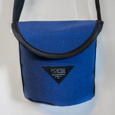 Dog poop waste bag holder carrier - blue